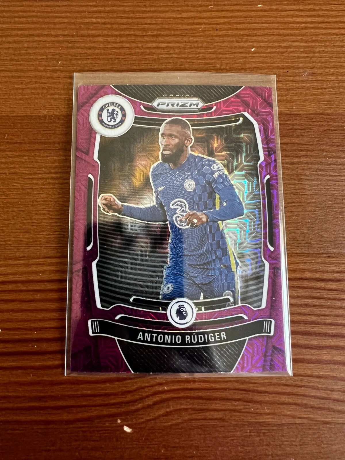 2021-22 Chronicles Premier League Prizm Purple Mojo Antonio Rudiger #216