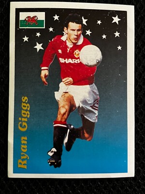 PANINI RYAN GIGGS WALES STICKER # 191 SUPERCALCIO 95/96 COLLECTOR
