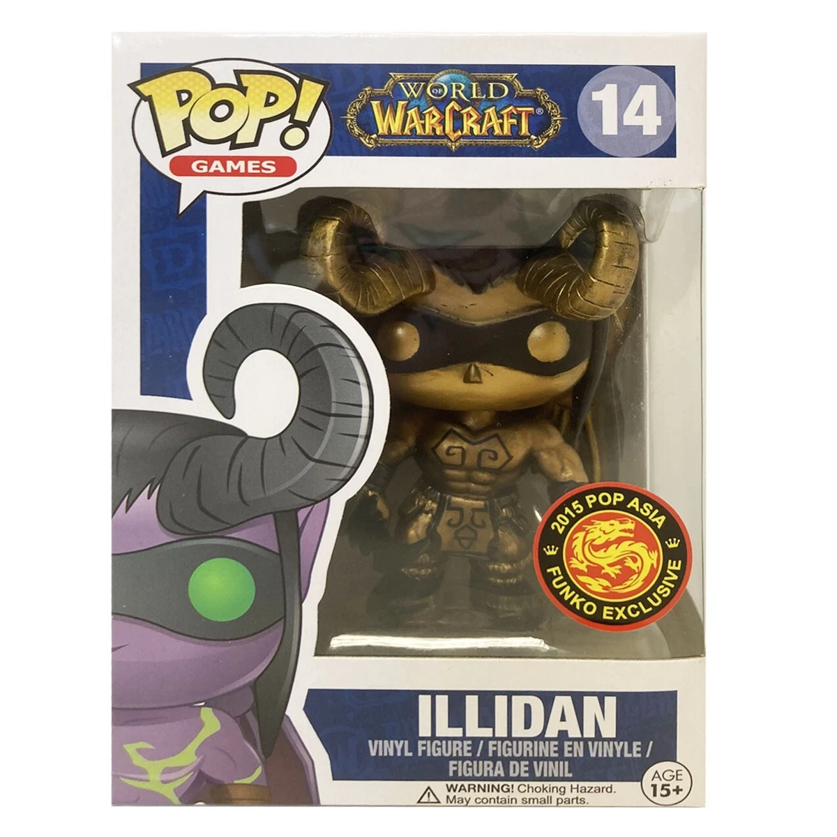 Funko Pop Games World Of Warcraft 14 Illidan Gold Vinyl Figure