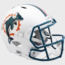 Miami Dolphins Full Size 1996 to 2012 Speed Replica Throwback Helmet - NFL.