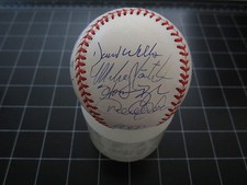 1998 Yankees team signed WS baseball Derek Jeter Mariano Rivera Torre Raines JSA