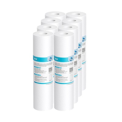 6 Pack 1/5/10/20/25/50 Micron 2.5x10'' Melt Blown Sediment Water Filter Cartridge