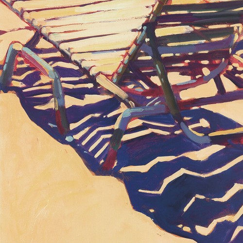36W"x36H" SEATING FOR TWO by DARRELL HILL - BEACH CHAIRS SAND CHOICES of CANVAS - Picture 5 of 9
