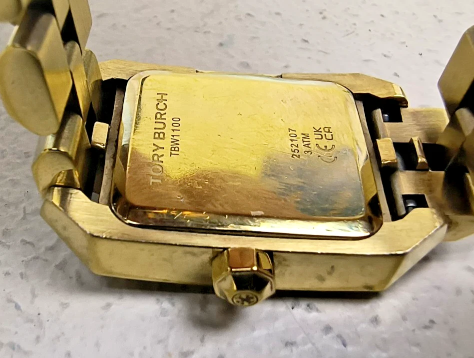 Orologio Tory Burch TBW1100 Quarzo Quadrato Oro 251706 LEGGI