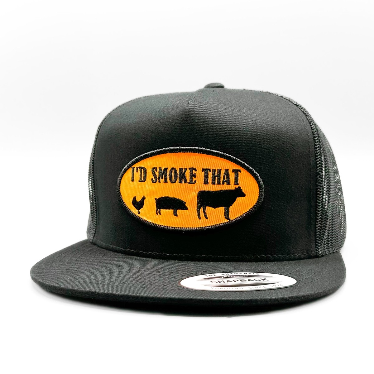 I'd Smoke That BBQ Trucker Hat, Funny Barbecue Grill, Pork Patch