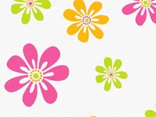 Pack of 6 CANDY STRIPE DAISIES Design Gift Tissue Paper Sheet 15"x20" (CLOSEOUT)