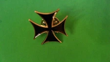 Iron Cross Pin Badge Tie Tack Lapel! Maltese