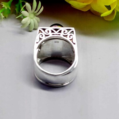 Poison Ring, Black Onyx Handmade Poison Ring,925 Sterling Silver