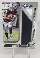 2018 Panini Certified Amari Cooper #FG-AC Fabric of the Game Prime /49  