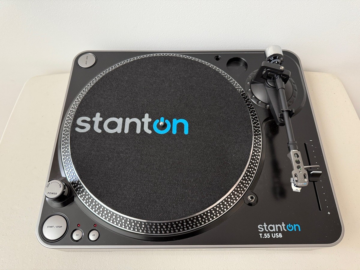 Stanton T.55 USB ターンテーブル Stanton T.55 USB Belt Drive DJ Turntable w/USB Connectivity