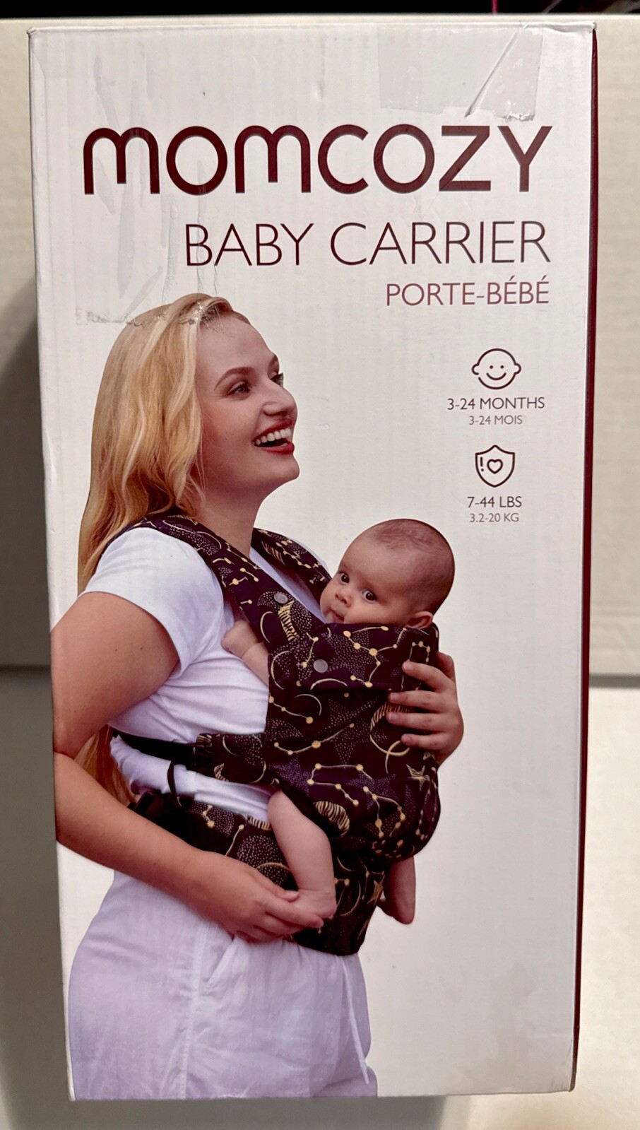 Momcozy Baby Carrier - 7-44 Lbs - 3-24 Months Newborn to Toddler Black-image
