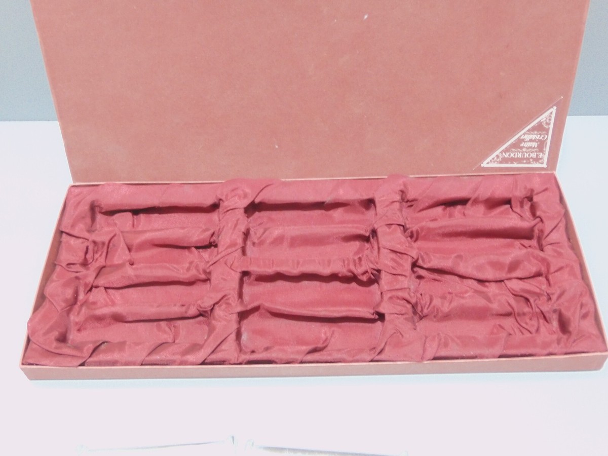 Porte-couteaux En Cristal BOURDON – 12 Emplacements – Made In Hungary – Vintage