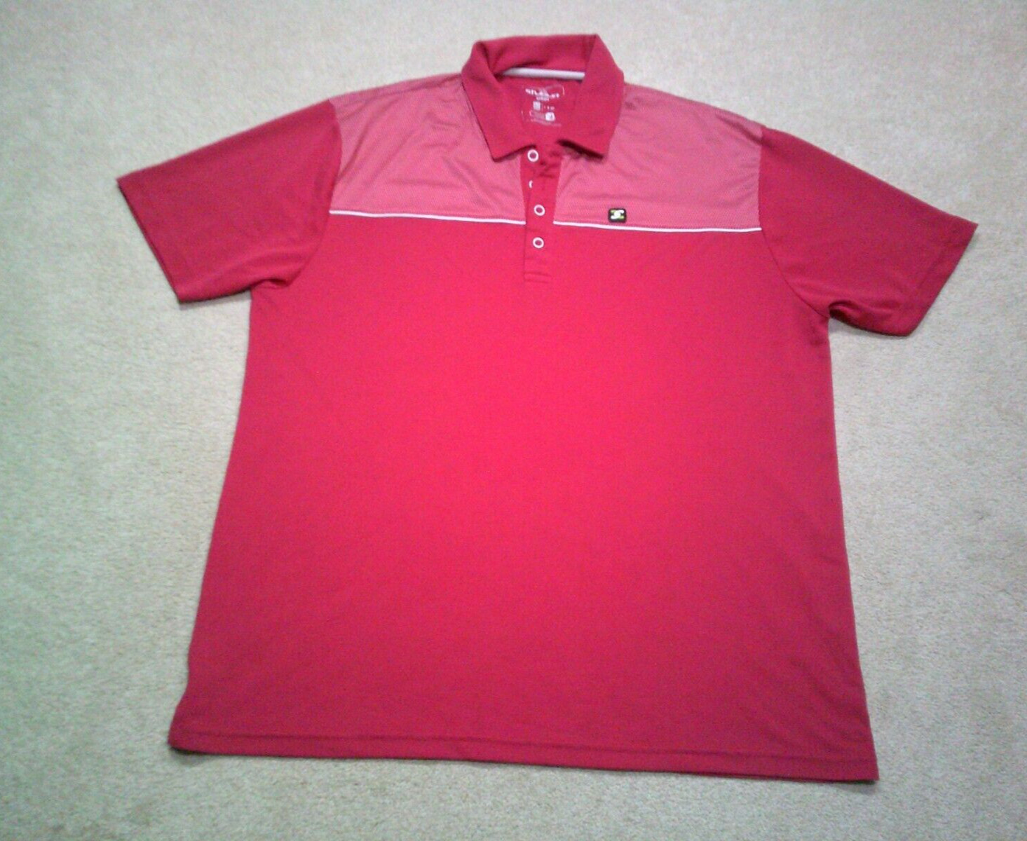 Stuburt Urban Golf Polo Shirt Mens Large Pink