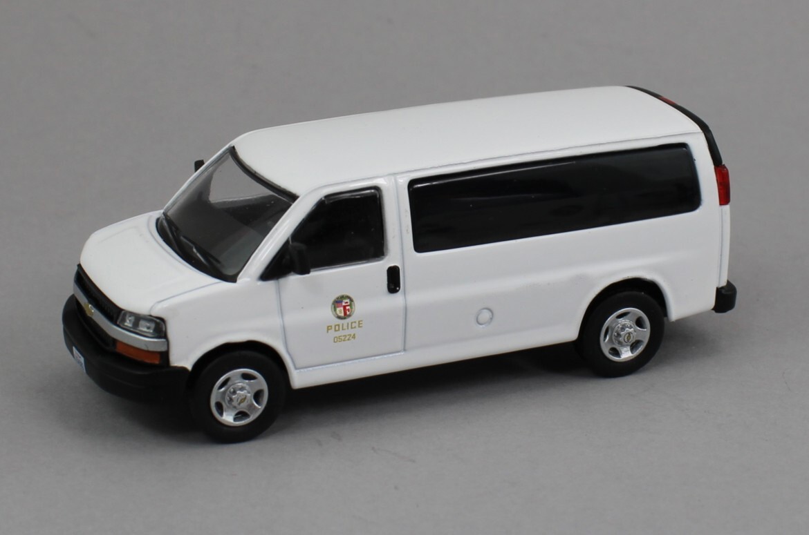 596モデル 2個 Chevrolet Express ミニカー 警察 1:64 596 Model 1/64 Chevrolet Express Van Washington Police