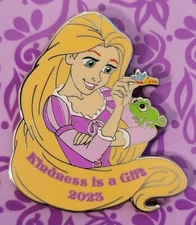 Rapunzel Pascal Tangled Kindness Is A Gift Disney LR Pin