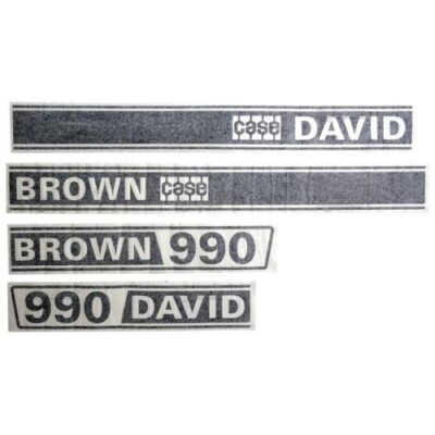 Case David Brown 990 Selectamatic Traktor Aufkleber Set