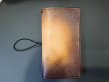 Apple Pig Leather Travelers Notebook, Caveman coloring, pen loop, retired
