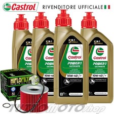TAGLIANDO 4 L CASTROL POWER 1 RACING FILTRO OLIO HONDA CB SC NIGHTHAWK 650 1982