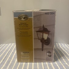 Hampton Bay Exterior Wall Lantern Rustic Bronze Finish 5.3 W x 13.7 H x 6.2 D