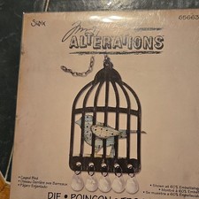 Sizzix Tim Holtz Alterations Cutting Dies Caged Bird Design MPN 656634