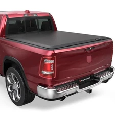 Soft Roll Up Truck Bed Tonneau Cover Compatible for 2009-2024 Dodge Ram 1500 ...
