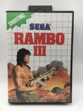 Sega Master System 1986 - Rambo 3 w/ Box & Manual (Works)