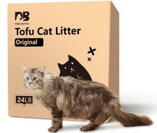 24 lb Dust-Free Clumping Tofu Cat Litter, 4-Pack, Flushable, Natural