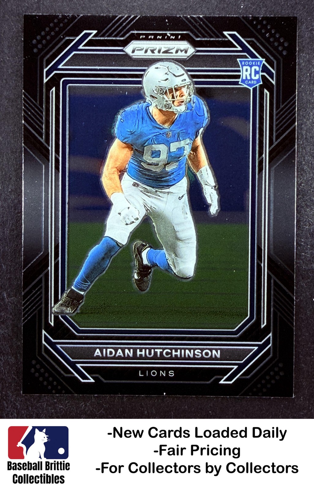 2022 Chronicles #PB-16 Aidan Hutchinson Prizm Black RC Rookie Detroit Lions