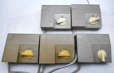 5x Fahr- und Zubehörtrafo F2, Typ 545/210, TT Zeuke,  Sonneberg, Trafo