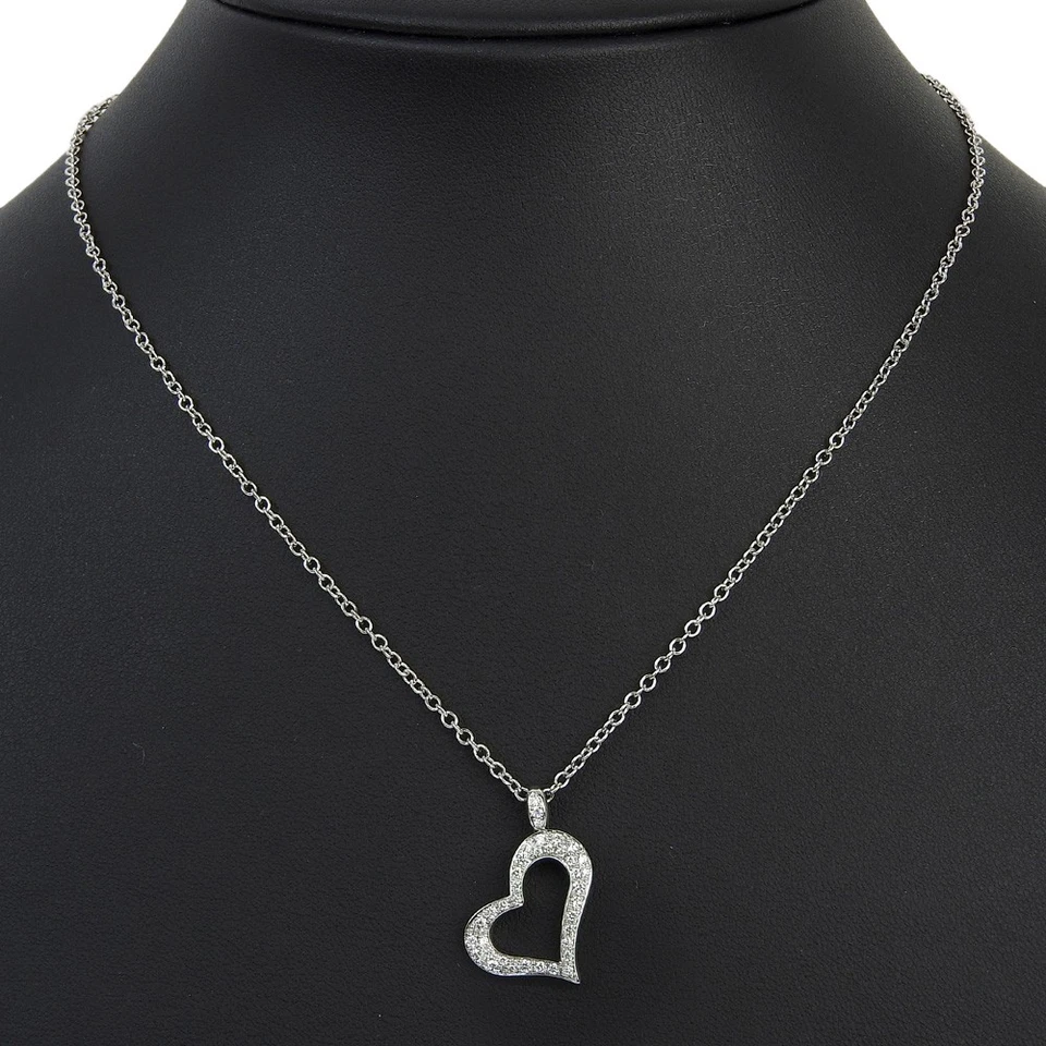 Collar PIAGET Limelight corazón plata K18 oro blanco/diamante corazón 7,8 g mujer Foto 2 de 4