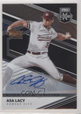 2020 Panini Elite Extra Edition Opti-Chrome Signatures Asa Lacy #4 Auto 3l7