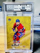 2024-25 Fleer Ultra Lane Hutson Rookie Gold Medallion /200 GMG Graded 10 Gem 💎