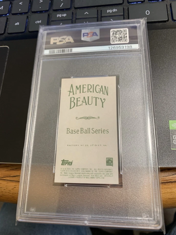 2020 Topps 206 HANK AARON American Beauty 09/10 PSA 10 POP 1 RARE - Image 4 of 4