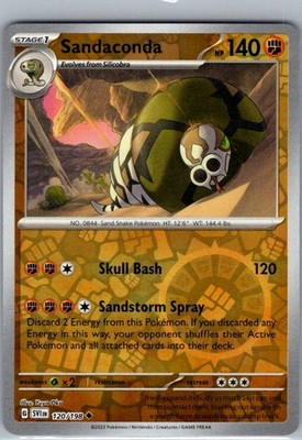 Sandaconda 120/198 - SV01: Scarlet & Violet Base Set Reverse Holo Uncommon