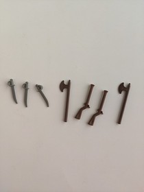 Vintage 80s LEGO 6285 Black Seas Barracuda Pirates Figures & Weapons INCOMPLETE 