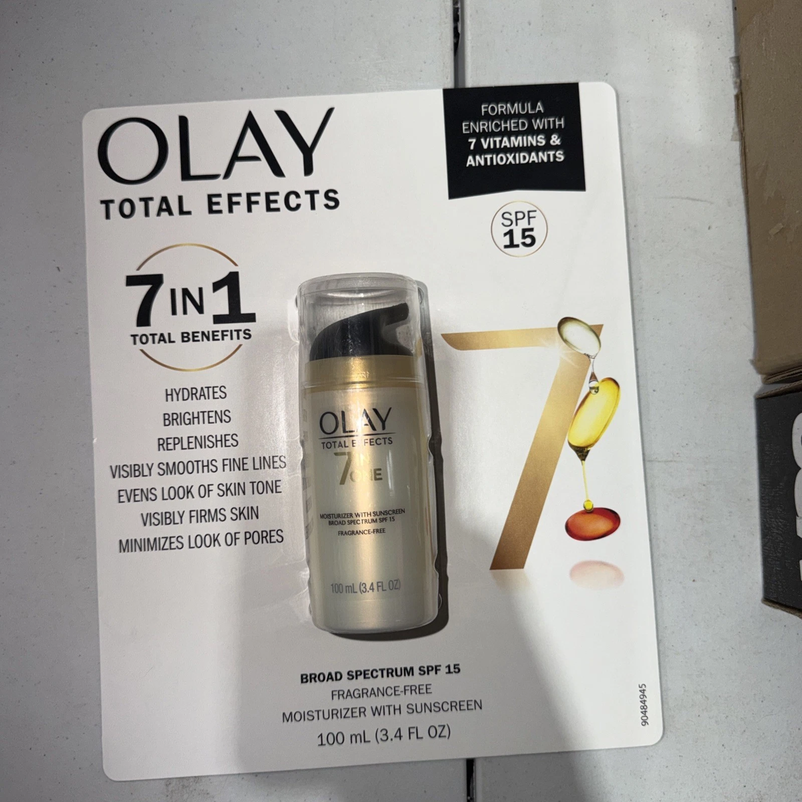 Olay Total Effects Face Moisturizer SPF 15 3.4 Fl Oz 1/2027