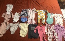 Lot of 15 Baby Girls 3-6 Month Clothing Jackets Pants Dresses Tops