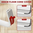 Self Adhesive Floor Cord Cover 13ft PVC Floor Cord Hider Flexible Floor QADQy