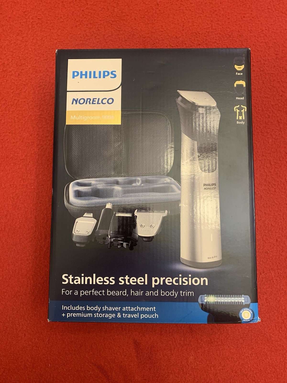 Philips Norelco Multigroom 9000 Trimmer, 21 Piece All-in-One