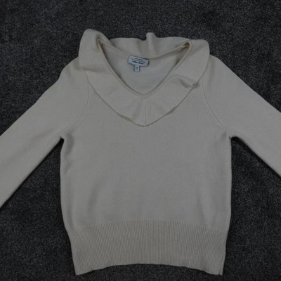 & Other Stories Wool Jumper White Cream Size XS Chunky Knit Winter