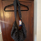 Top Paw Packable Padded Quilted Sling Tote Pet Carrier, Black, Size S
