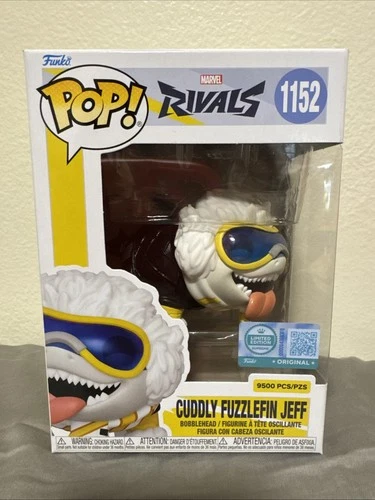 Funko Pop! Marvel Rivals #1152 Cuddly Fuzzlefin Jeff - LE 9500 In Hand