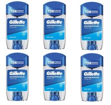 6x Gillette Endurance Cool Wave Antitranspirante Desodorante Gel Transparente Barra VERSIÓN UE
