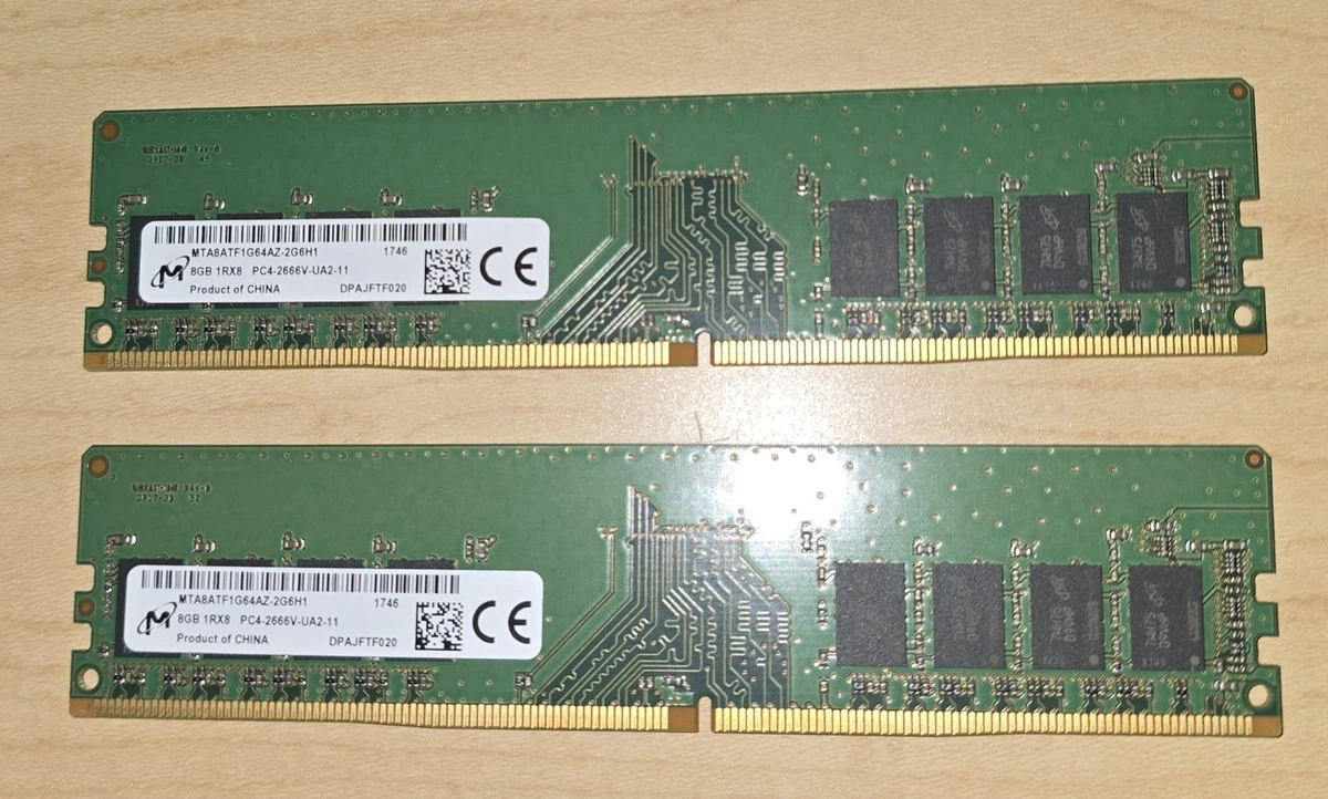 Micron PC4-21300 (DDR4-2666) Bus Speed DDR4 SDRAM Memory (RAM) for