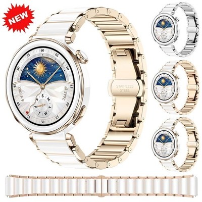 For Huawei Watch GT 6 GT 5 GT 4 41mm GT5 Pro 42mm Ceramic Metal Band Watch Strap
