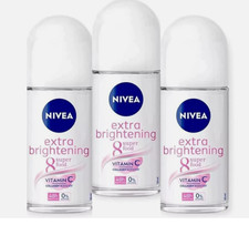3 X 50ML NIVEA Extra Brightening 8 SUPERFOOD Deodorant Roll on DHL FREE SHIPPING