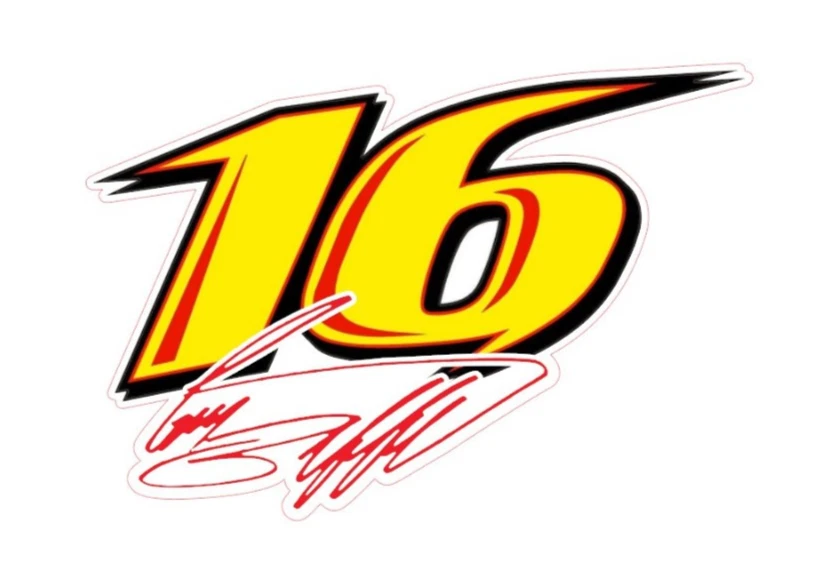 Greg Biffle Number 16 Logo All Weather Vinyl Sticker/Decal NASCAR