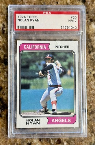 1974 TOPPS #20 NOLAN RYAN PSA 7