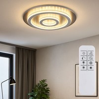 Deckenleuchte Deckenlampe Schlafzimmerlampe Kristalle Dimmbar Fernbedienung Led