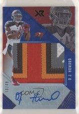 2017 Panini XR Rookie Jumbo Swatch Auto Blue 18/49 OJ Howard #RJA-OH Auto a4e